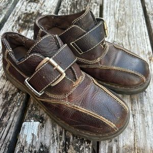 Bed Stu Vintage 90’s Mens Brown Leather Boots with Adjustable Buckle Strap Sz 43